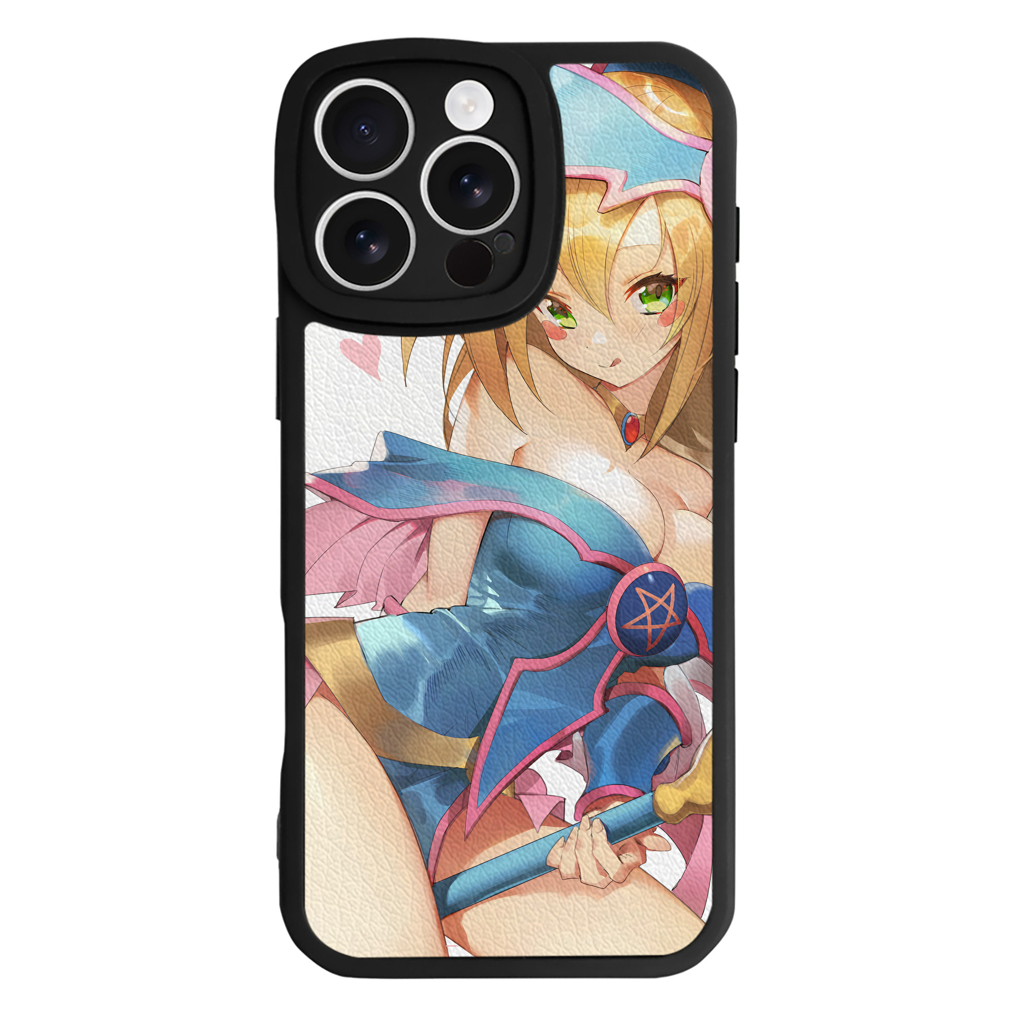 （画像用） 遊☆戯☆王 Yu-Gi-Oh! 【iPhone 16シリーズ対応】シリコンスマホケース（レザー調） 材質：シリコン